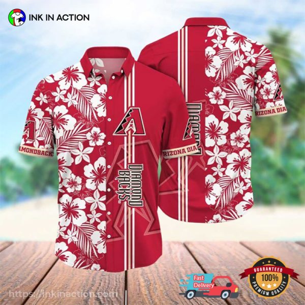 Arizona Diamondbacks Desert Bloom Red Hawaiian Shirt