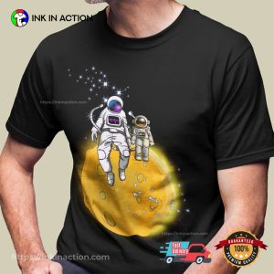 Astronaut Dad Son Moon Landing NASA T-shirt