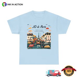 Athletes In Quest For Parking Spaces JO De Paris 2024 T shirt 3