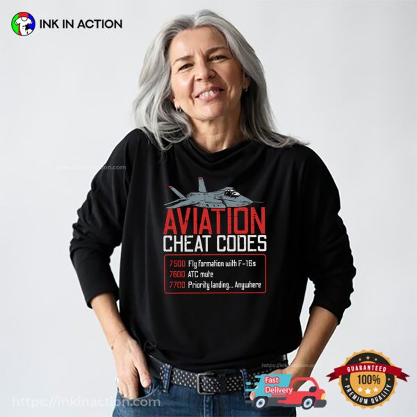 Aviation Cheat Codes Aviation Day T-shirt