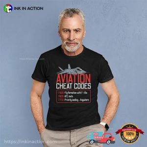 Aviation Cheat Codes aviation day T shirt 2