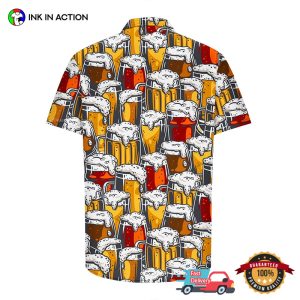 Beer Graphic Summer Tropical Hawaiian Shirt