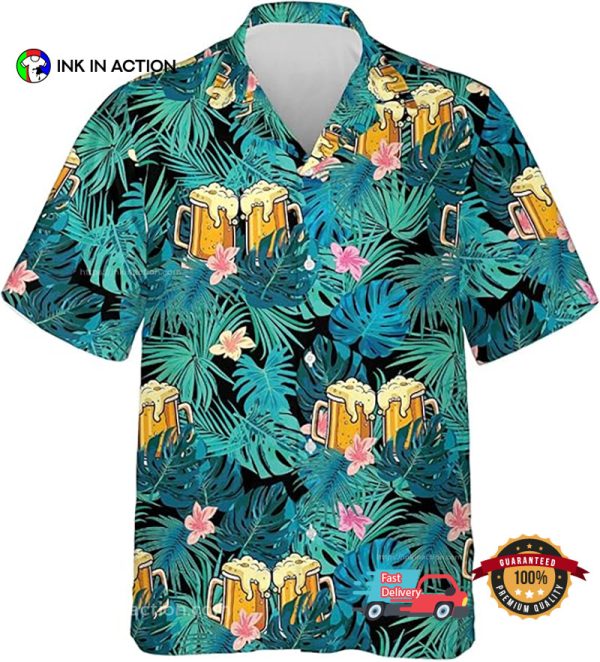 Beer Summer Tropical Hawaiian Shirt