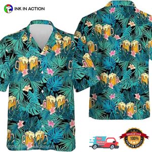 Beer Summer Tropical Hawaiian Shirt