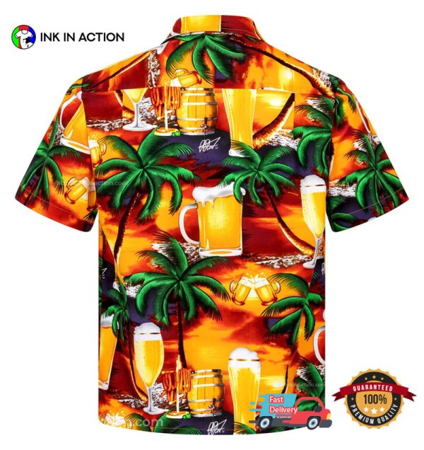 Beer In Paradise Hawaiian Shirt