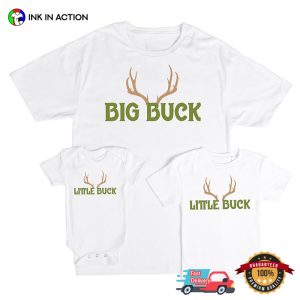 Big And Little Buck Matching T shirt 2