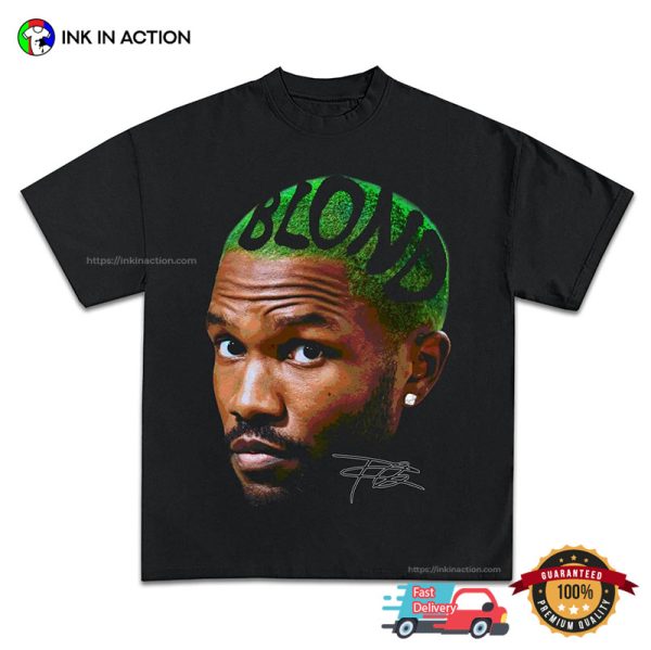 Blond Frank Ocean Portrait Signature T-shirt