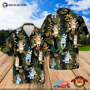 Bluey And Bingo Cartoon Hawaiian Shirt