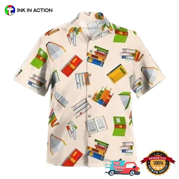 Book Hawaiian Shirt For Bookworms