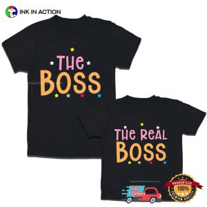 Boss And Real Boss Dad And Daughter Matching T shirt 2