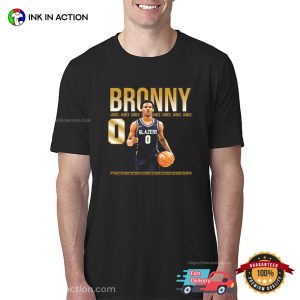 Bronny James Graphic Basketball T shirt 1