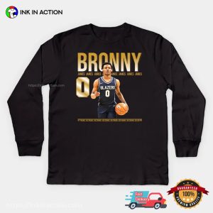 Bronny James Graphic Basketball T shirt 3