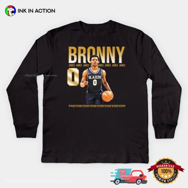Bronny James Graphic Basketball T-shirt