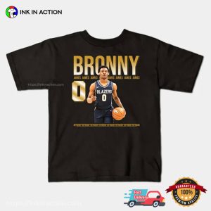 Bronny James Graphic Basketball T shirt 4