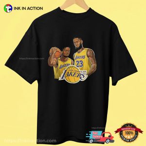 Bronny James & Lebron James Like Father like Son Goat Of Basketball Shirt 3