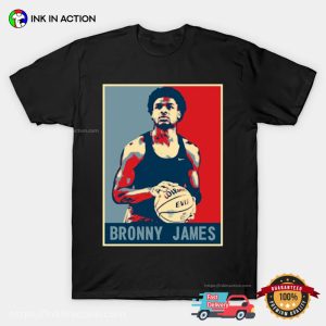 Bronny James Vintage Graphic Art T shirt 3