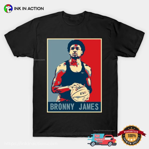 Bronny James Vintage Graphic Art T-shirt