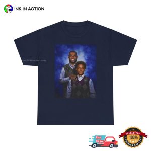 Bronny James And Lebron James Father And Son Angeles Lakers Vintage 90s Shirt