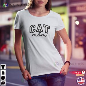 Cat Mom Fur Mom T shirt 1