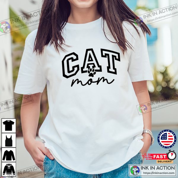 Cat Mom Fur Mom T-shirt