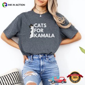 Cats For Kamala Funny Political Comfort Colors T-shirt