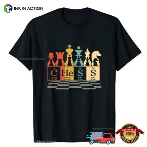 Chess Sets Periodic Elements T shirt, gifts for chess lovers 3