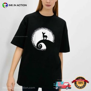 Chihuahua And Moon Halloween Funny T shirt 2