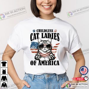 Childless Cat Ladies Of America Kamala Harris Unisex Shirt2