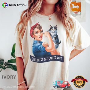 Childless Cat Ladies Vote 2024, Feminist Comfort Color Shirt 2