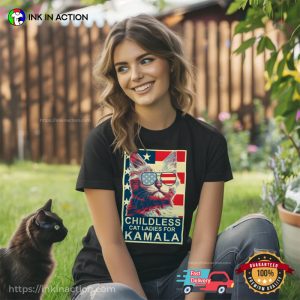 Childless Cat Lady Kamala, Harris President 2024 T-Shirt