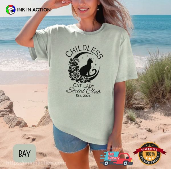 Childless Cat Lady Social Club, Cat Lover Tee