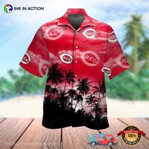 Cincinnati Reds Breeze Palm Tree Hawaiian Shirt