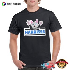 Claws Out Harris 2024 Ladies Cat T-shirt