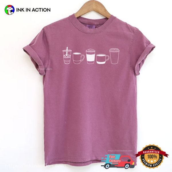 Coffee Comfort Colors T-shirt, Cool Gifts For Coffee Lovers