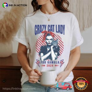 Crazy Cat Lady For Kamala 2024 Woman's Rights Comfort Colors T shirt 2