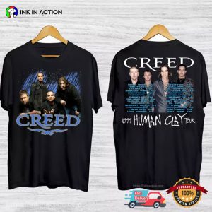 Creed 1999 Human Clay Tour Retro Concert T shirt 2