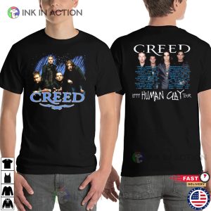 Creed 1999 Human Clay Tour Retro Concert T shirt