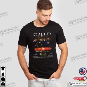 Creed Band 30 Years Anniversary 1994 2024 Signatures T shirt 2