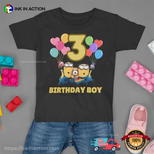 Custom Minion Baby Birthday Tee