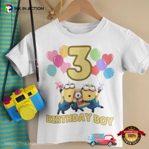 Custom Minion Baby Birthday Tee 3