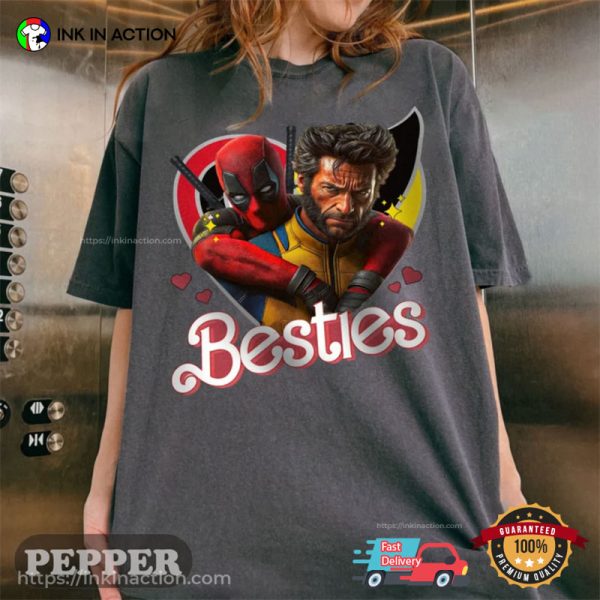 Deadpool And Wolverine Besties Forever Funny Comfort Colors T-shirt