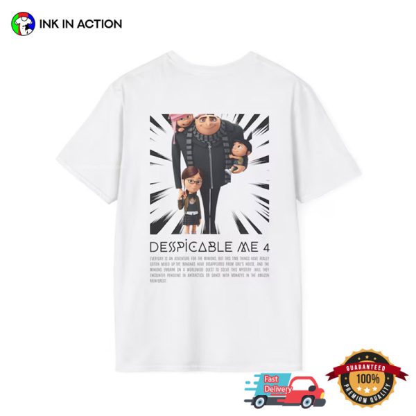 Despicable Me 4 Gru’s Family Cartoon T-shirt