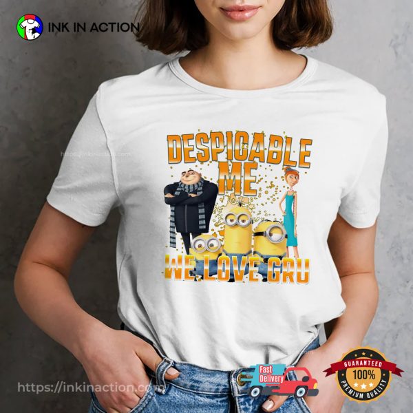 Despicable Me 4 We Love Gru T-shirt