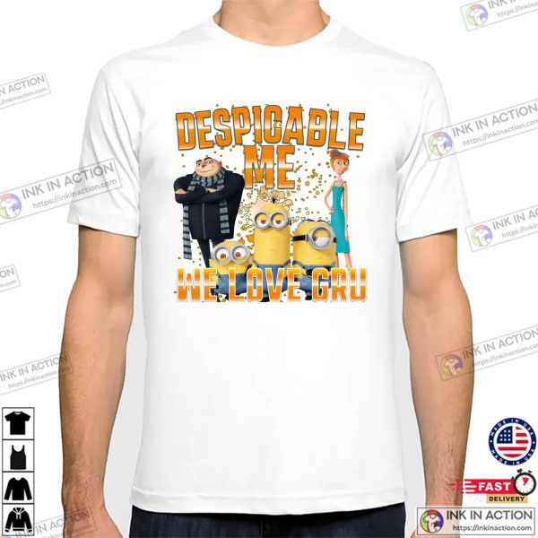 Despicable Me 4 We Love Gru T-shirt