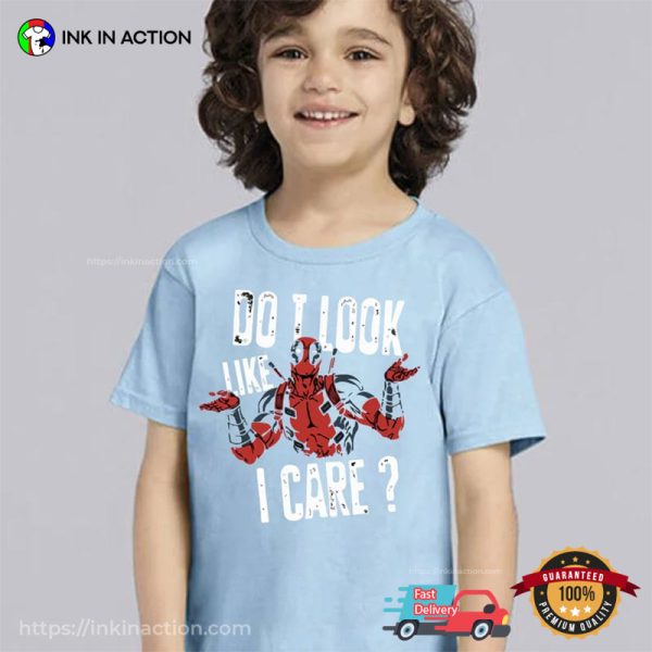 Do I Look Like I Care Funny Deadpool Cartoon T-shirt