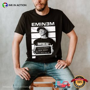 Eminem Arrest Mugshot Slim Shady Rap Rock Gift For Fan Shirt 2