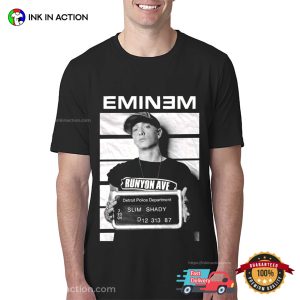 Eminem Arrest Mugshot Slim Shady Rap Rock Gift For Fan Shirt 4