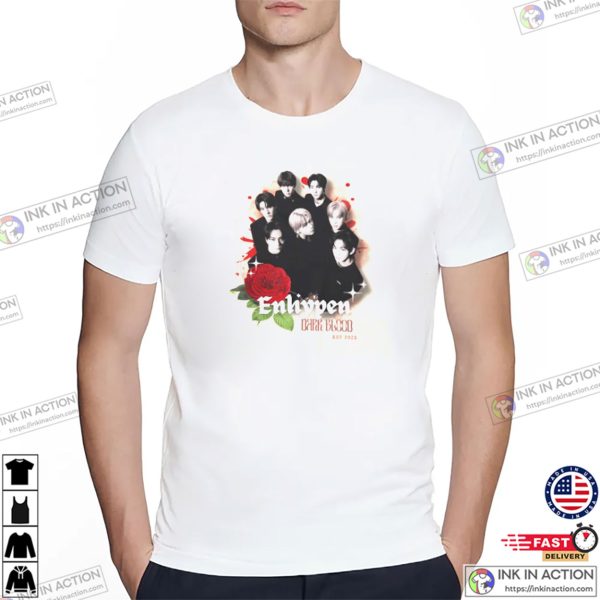 Enhypen Group Illustration Boy Band Classic T-shirt