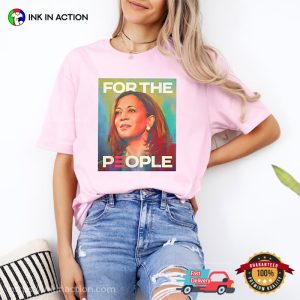 For The People Kamala Harris 2024 Portrait Art Comfort Colors Tee 2