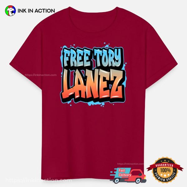 Free Tory Lanez Street Art T-shirt